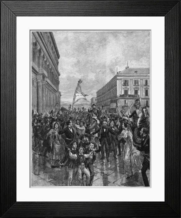 Framed Print : Constitution in Napoli Framed Print : Constitution in Napoli