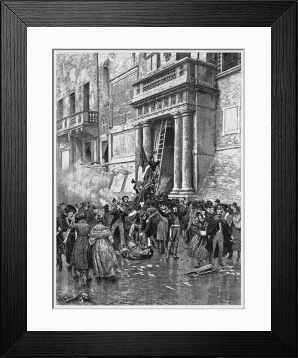 Framed Print : Insurrection in Bologna Framed Print : Insurrection in Bologna