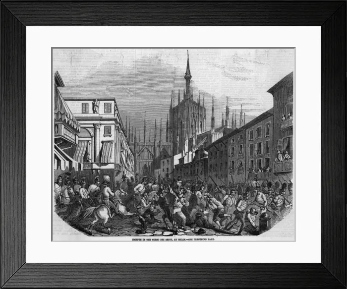 Framed Print : Insurrection in Milano 2 Framed Print : Insurrection in Milano 2
