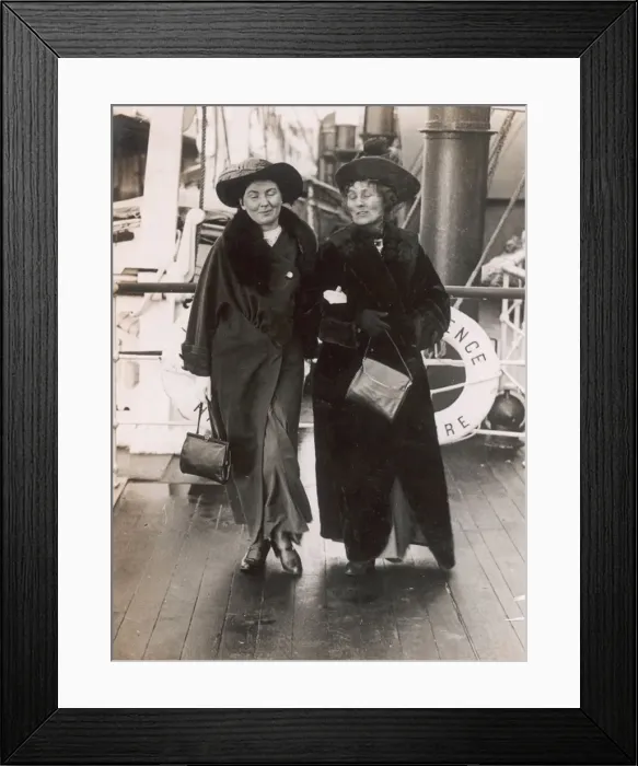 Framed Print : Pankhursts Go to USA Framed Print : Pankhursts Go to USA