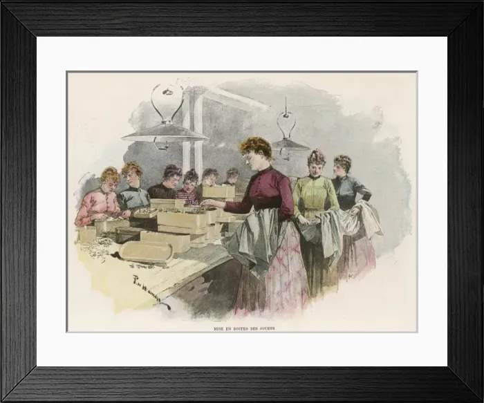 Framed Print : Packing Toys 1890 Framed Print : Packing Toys 1890
