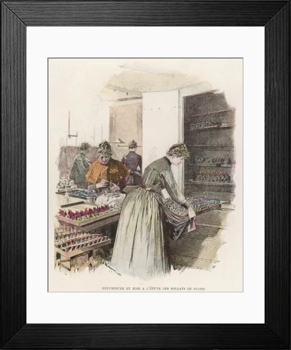 Framed Print : Painting Lead Soldiers Framed Print : Painting Lead Soldiers