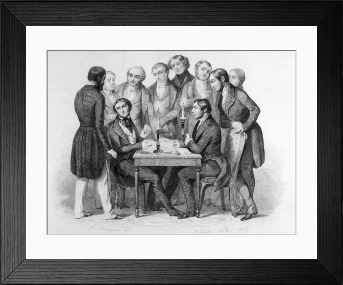 Framed Print : Card Player Asks Advice Framed Print : Card Player Asks Advice