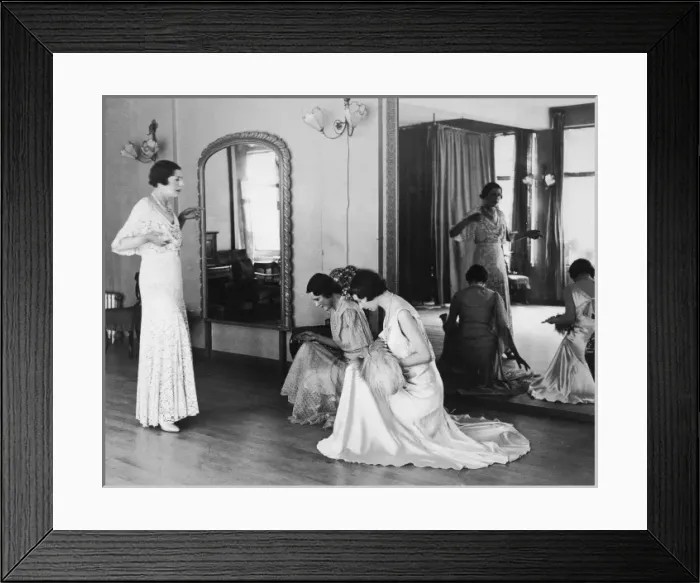 Framed Print : Debs Evening Frocks 1933 Framed Print : Debs Evening Frocks 1933