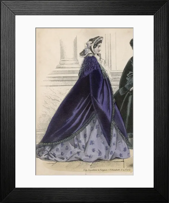 Framed Print : Purple Pardessus 1861 Framed Print : Purple Pardessus 1861