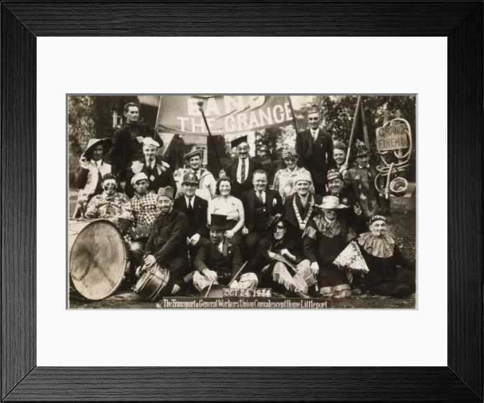 Framed Print : T. G. W. U Dress Party 1934 Framed Print : T. G. W. U Dress Party 1934