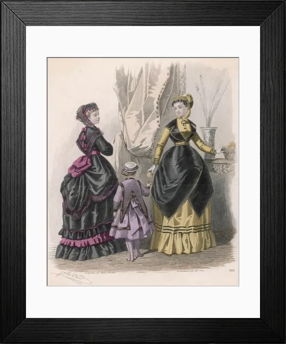 Framed Print : Polaniase Dress 1868 Framed Print : Polaniase Dress 1868