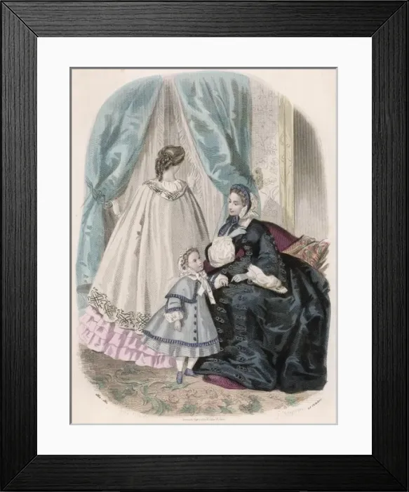 Framed Print : COSTUME 1860-61 / TOUDOUZE Framed Print : COSTUME 1860-61 / TOUDOUZE