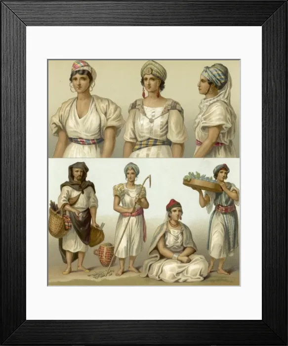 Framed Print : Racial / N Africa / Women Framed Print : Racial / N Africa / Women
