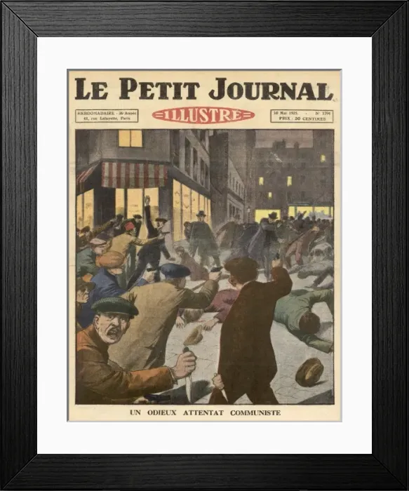 Framed Print : France / Meeting Attacked Framed Print : France / Meeting Attacked