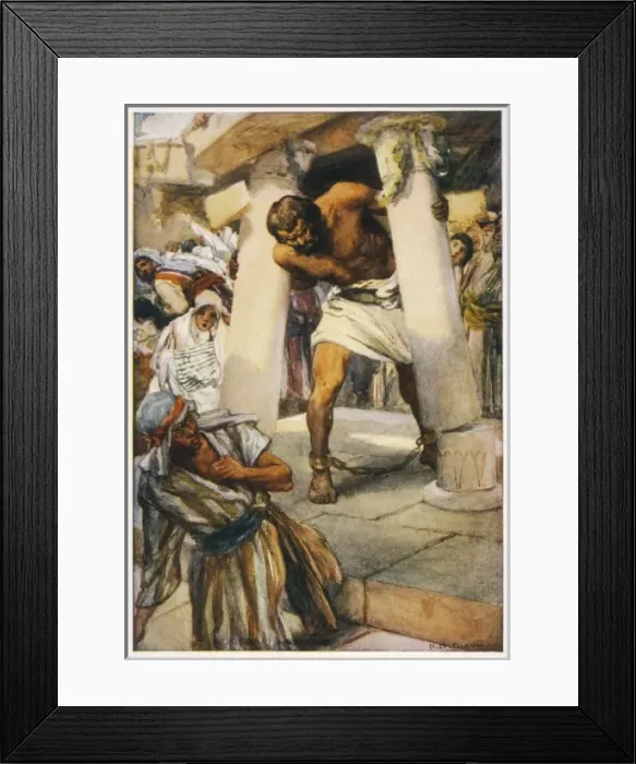 Framed Print : Samson Pulls down Temple Framed Print : Samson Pulls down Temple