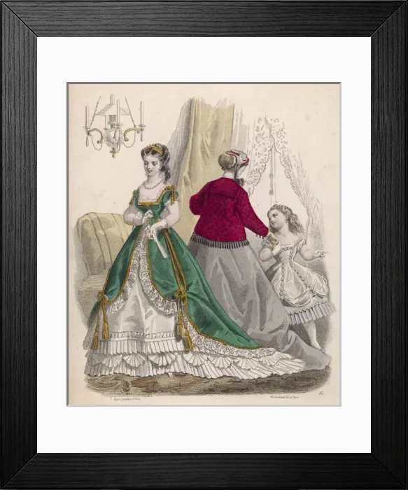 Framed Print : Fashions January 1867 Framed Print : Fashions January 1867