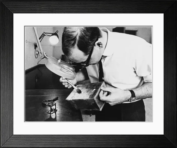 Framed Print : Dusting for Fingerprints Framed Print : Dusting for Fingerprints