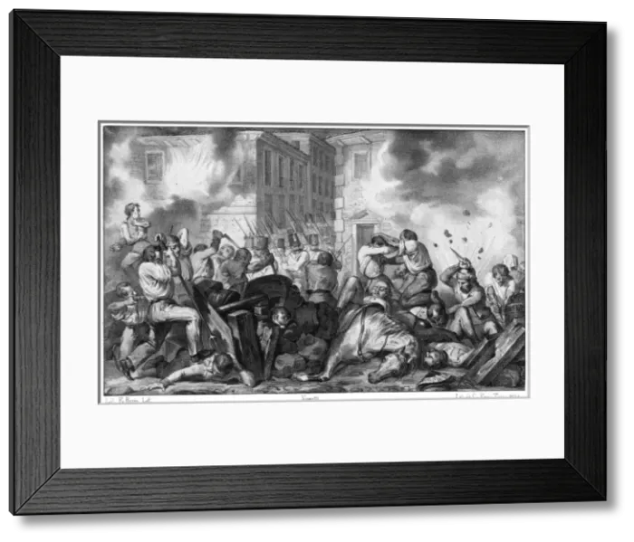 Framed Print : Uprising in Brescia 1 Framed Print : Uprising in Brescia 1
