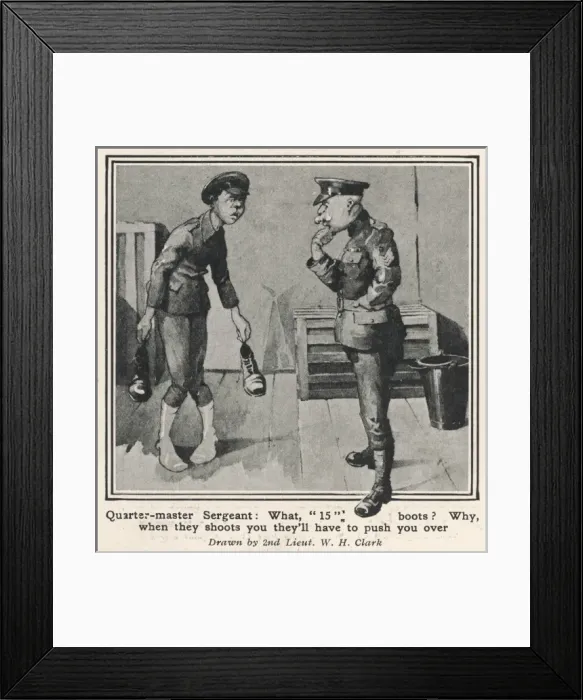 Framed Print : Tall Soldier Ridiculed Framed Print : Tall Soldier Ridiculed