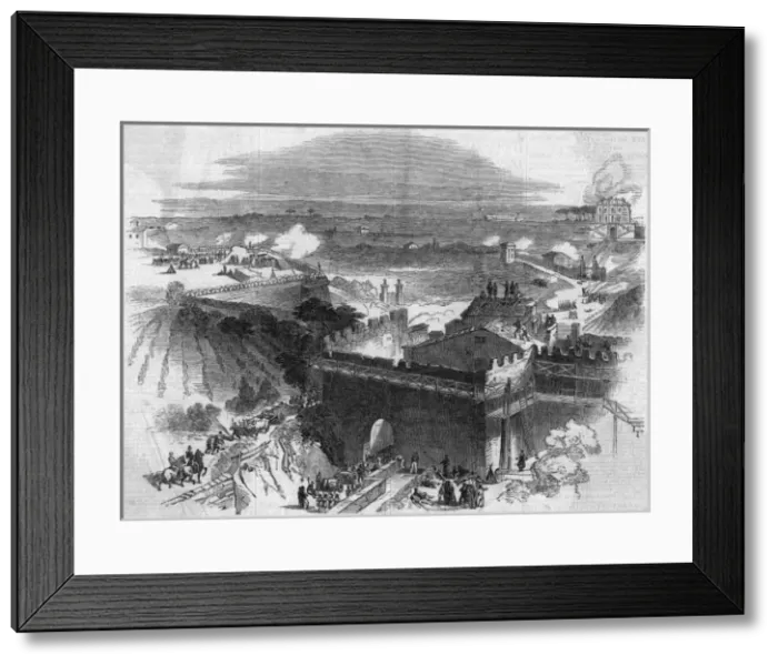 Framed Print : French Attack Rome Framed Print : French Attack Rome