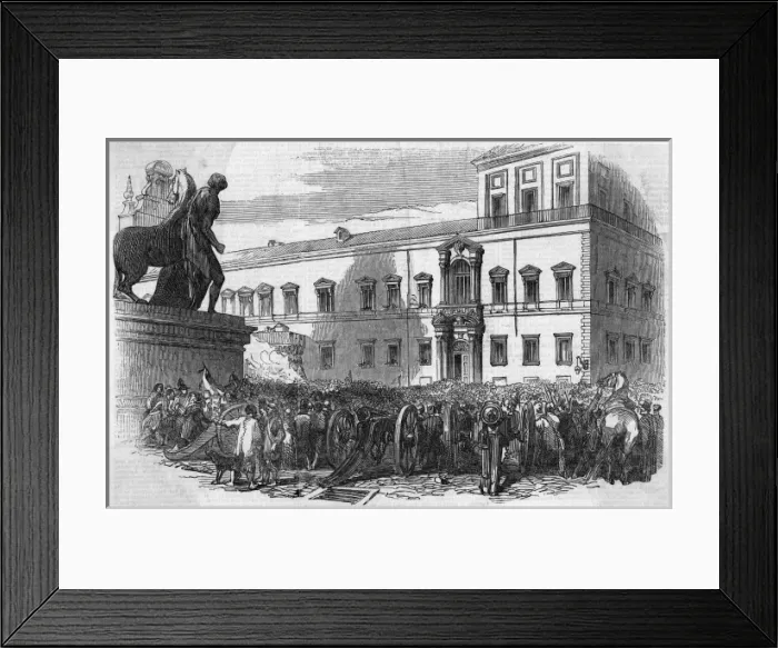 Framed Print : Papal Palace Attacked Framed Print : Papal Palace Attacked