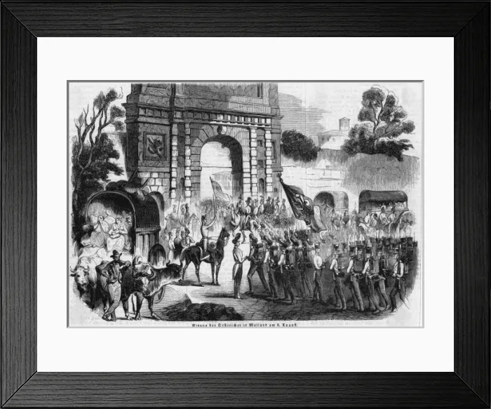 Framed Print : Austrians in Milano Framed Print : Austrians in Milano