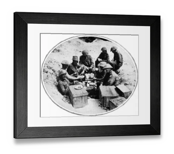 Framed Print : During the British Advance in the West: Australian Officers Framed Print : During the British Advance in the West: Australian Officers