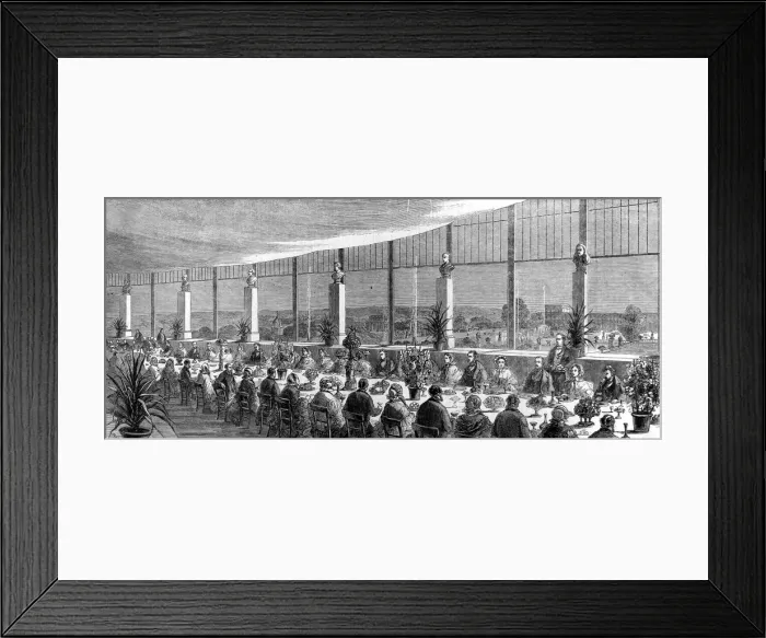 Framed Print : Banquet given at the Crystal Palace by Sir Joseph and Lady P Framed Print : Banquet given at the Crystal Palace by Sir Joseph and Lady P