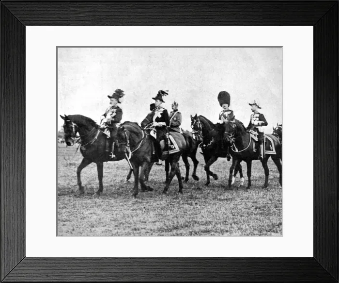 Framed Print : Royal Review at Aldershot