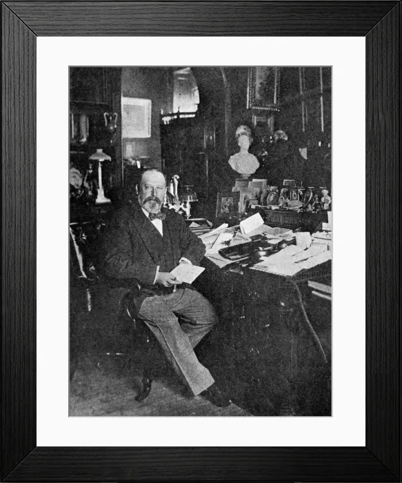Framed Print : Edward VII in his study Framed Print : Edward VII in his study