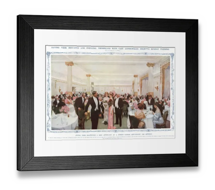 Framed Print : Saving their servants and enjoying themselves with easy cons Framed Print : Saving their servants and enjoying themselves with easy cons