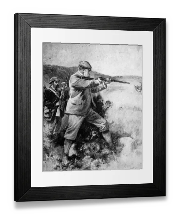 Framed Print : Edward VII deer-stalking in Scotland Framed Print : Edward VII deer-stalking in Scotland