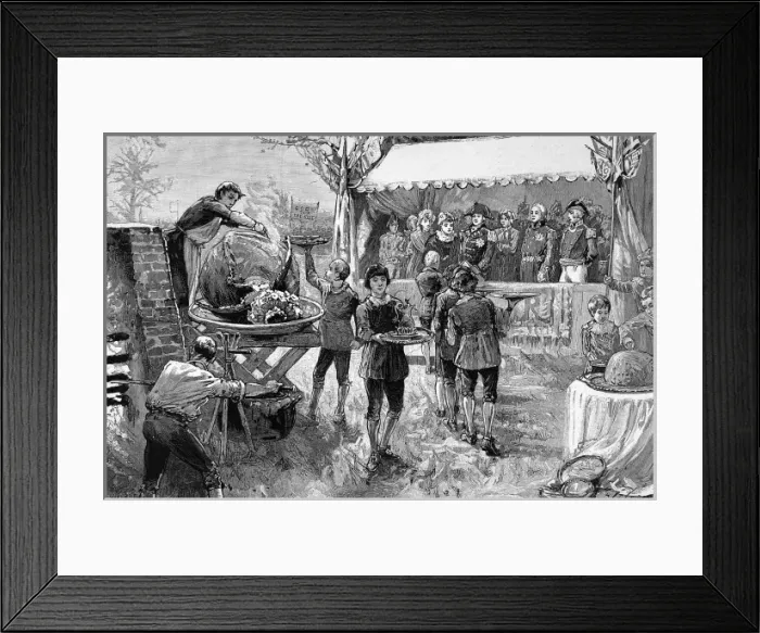 Framed Print : The King and Queen at the Windsor festivities Framed Print : The King and Queen at the Windsor festivities