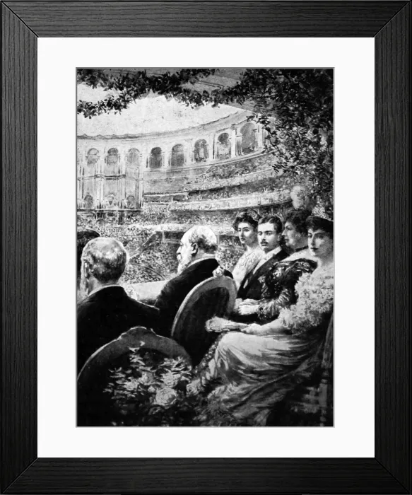 Framed Print : Edward VII at the Royal Albert Hall Framed Print : Edward VII at the Royal Albert Hall