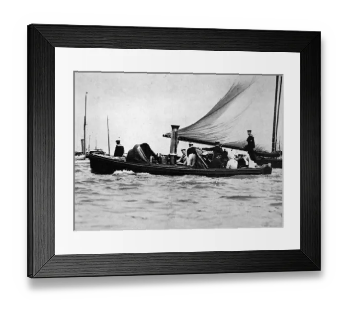 Framed Print : A Royal and Imperial Party at Cowes Framed Print : A Royal and Imperial Party at Cowes
