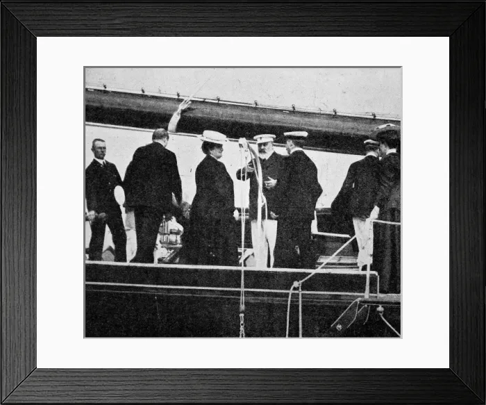 Framed Print : Edward VII on board the Britannia Framed Print : Edward VII on board the Britannia