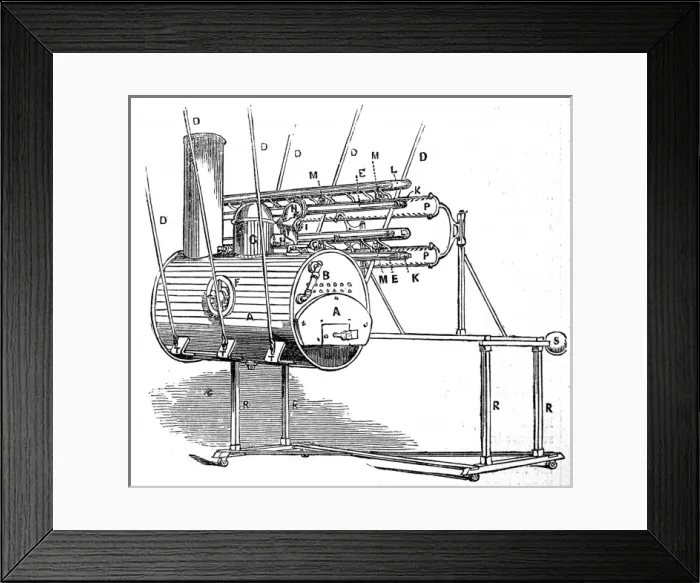 Framed Print : Armstrongs hydro-electric machine Framed Print : Armstrongs hydro-electric machine
