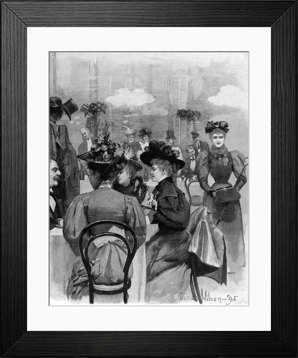 Framed Print : In a London Restaurant Framed Print : In a London Restaurant