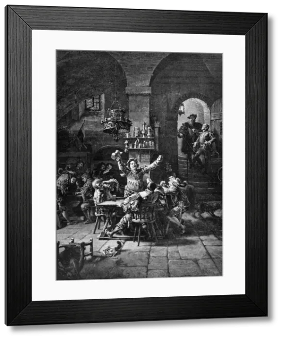 Framed Print : Faust in Auerbachs Wine Cellar Framed Print : Faust in Auerbachs Wine Cellar