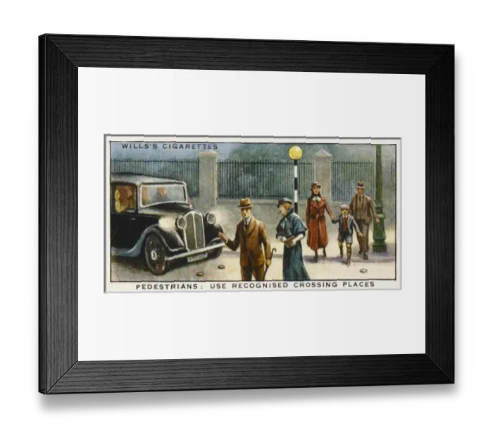 Framed Print : Use Recognised Crossings