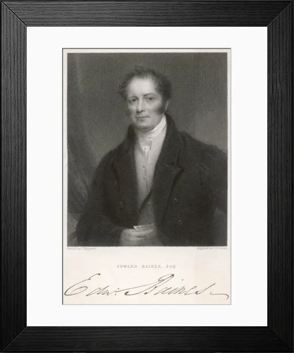 Framed Print : Edward Baines (Elder) Framed Print : Edward Baines (Elder)