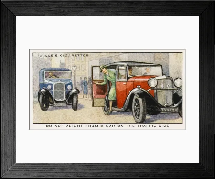 Framed Print : Alighting from Car Framed Print : Alighting from Car