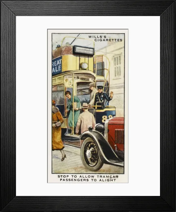Framed Print : Tramcar Passengers Framed Print : Tramcar Passengers