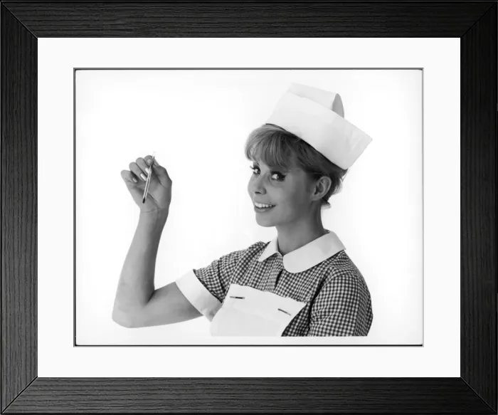 Framed Print : Nurse & Thermometer Framed Print : Nurse & Thermometer