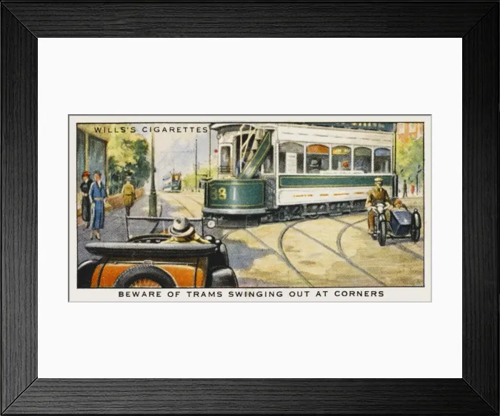 Framed Print : Beware of Trams Framed Print : Beware of Trams