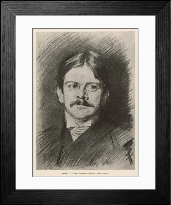 Framed Print : Edwin Austin Abbey Framed Print : Edwin Austin Abbey