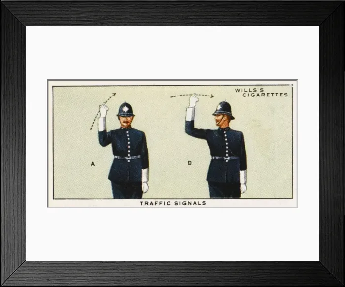 Framed Print : Policeman Signals Come Framed Print : Policeman Signals Come