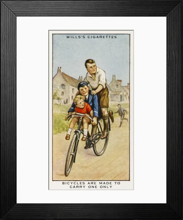 Framed Print : Bicycle Not Made for Two Framed Print : Bicycle Not Made for Two