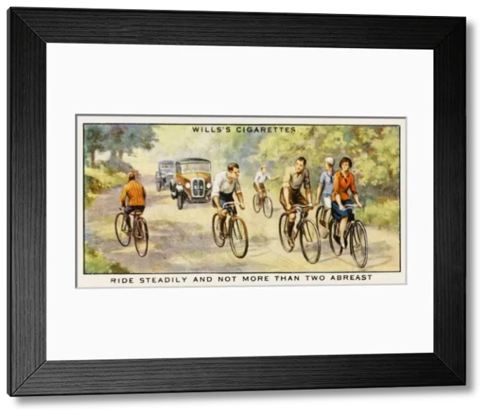 Framed Print : Cycling Two Abreast Framed Print : Cycling Two Abreast