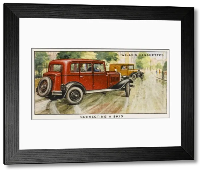 Framed Print : Correcting a Skid Framed Print : Correcting a Skid