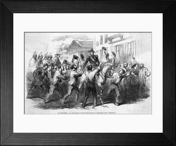 Framed Print : Napoleon Acclaimed Framed Print : Napoleon Acclaimed
