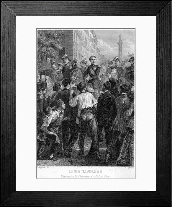 Framed Print : Napoleon III in Paris Framed Print : Napoleon III in Paris