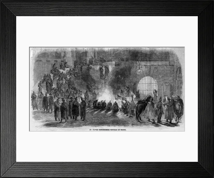 Framed Print : Coup: Troops Bivouac Framed Print : Coup: Troops Bivouac