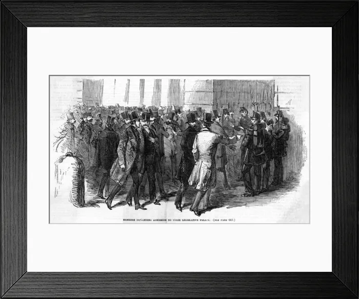 Framed Print : Coup: Deputies Expelled Framed Print : Coup: Deputies Expelled